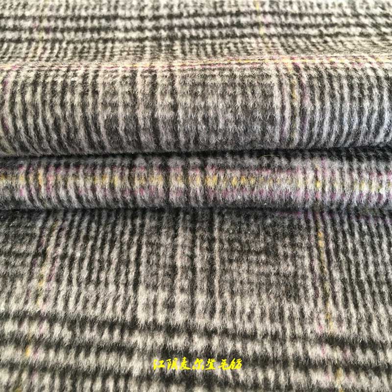 法蘭呢格子順?lè)ㄌm呢順毛50%羊毛50%滌450克法蘭格順