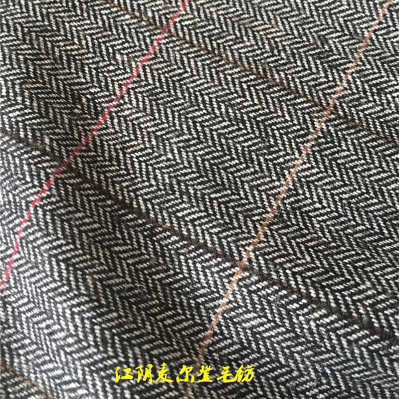 50%羊毛50%化纖450克人字格